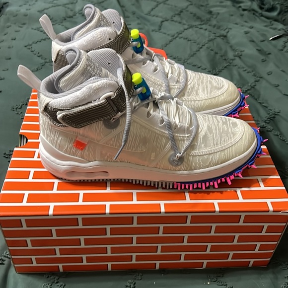Nike Air Force 1 Mid X Off White Colab. NWT Size 11(white) - Picture 5 of 13
